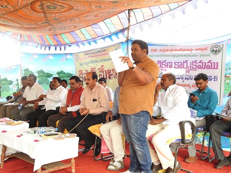 Farmers field training 
