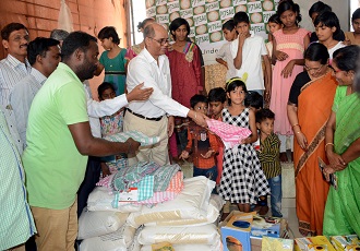PJTSAU Administrative building staff donated 